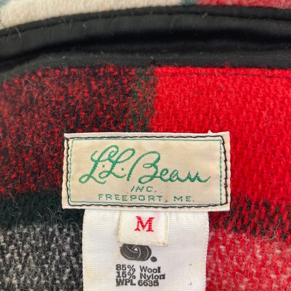 LL BEAN vintage wool box plaid shacket~ - Picture 4 of 6